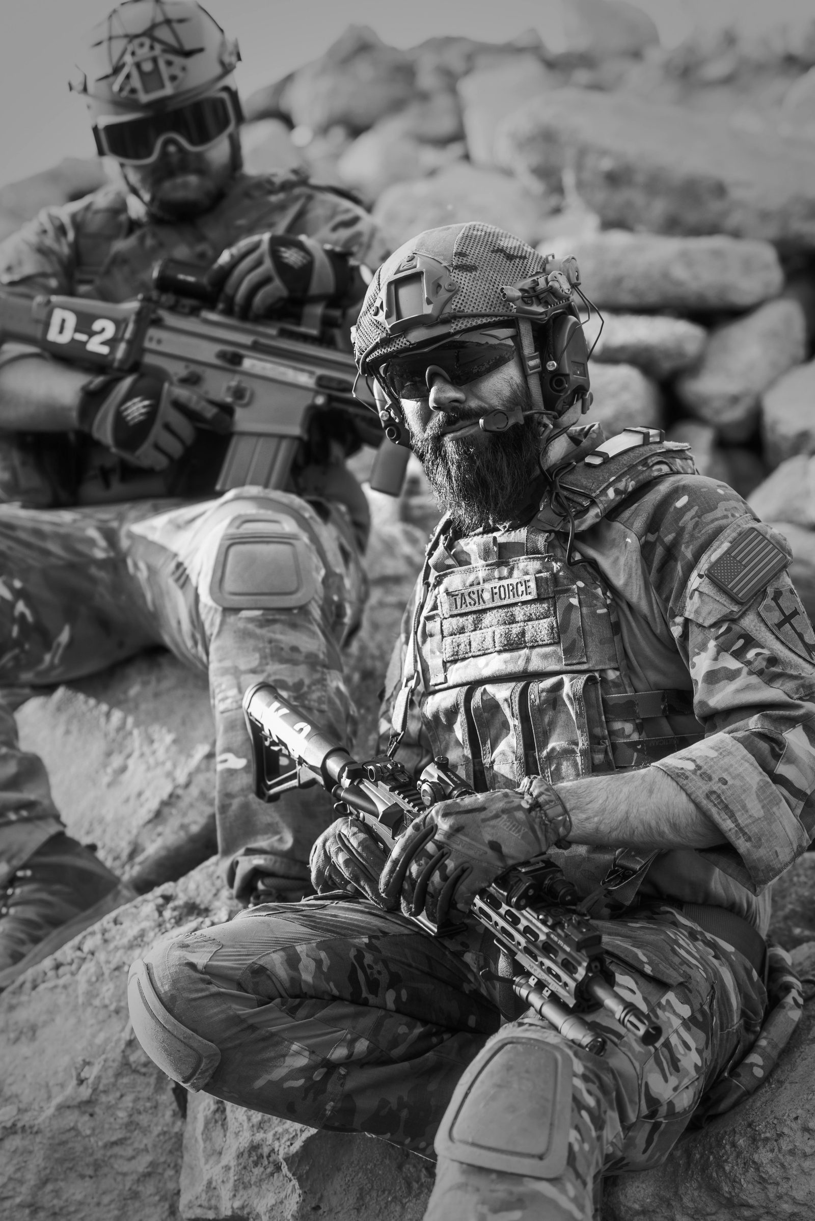 Blackout Media founder with tactical firearms gear at Utah range