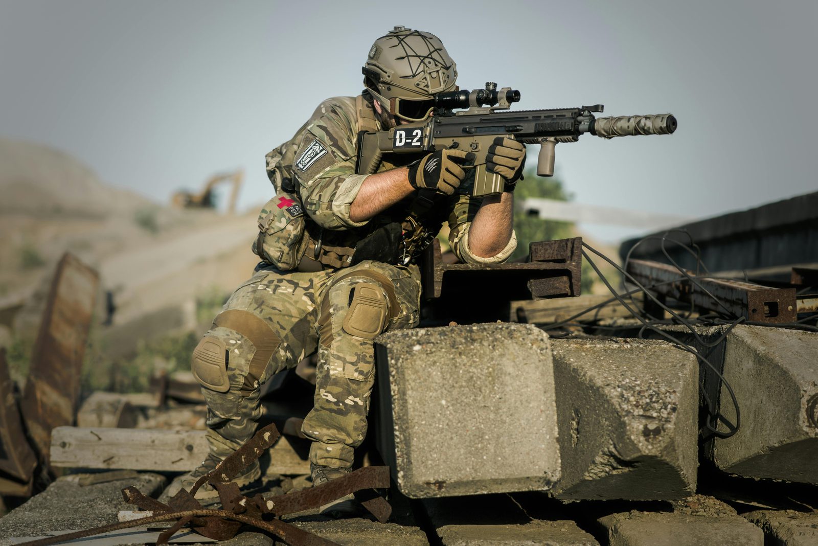 Tactical firearms social media content production for gun brands